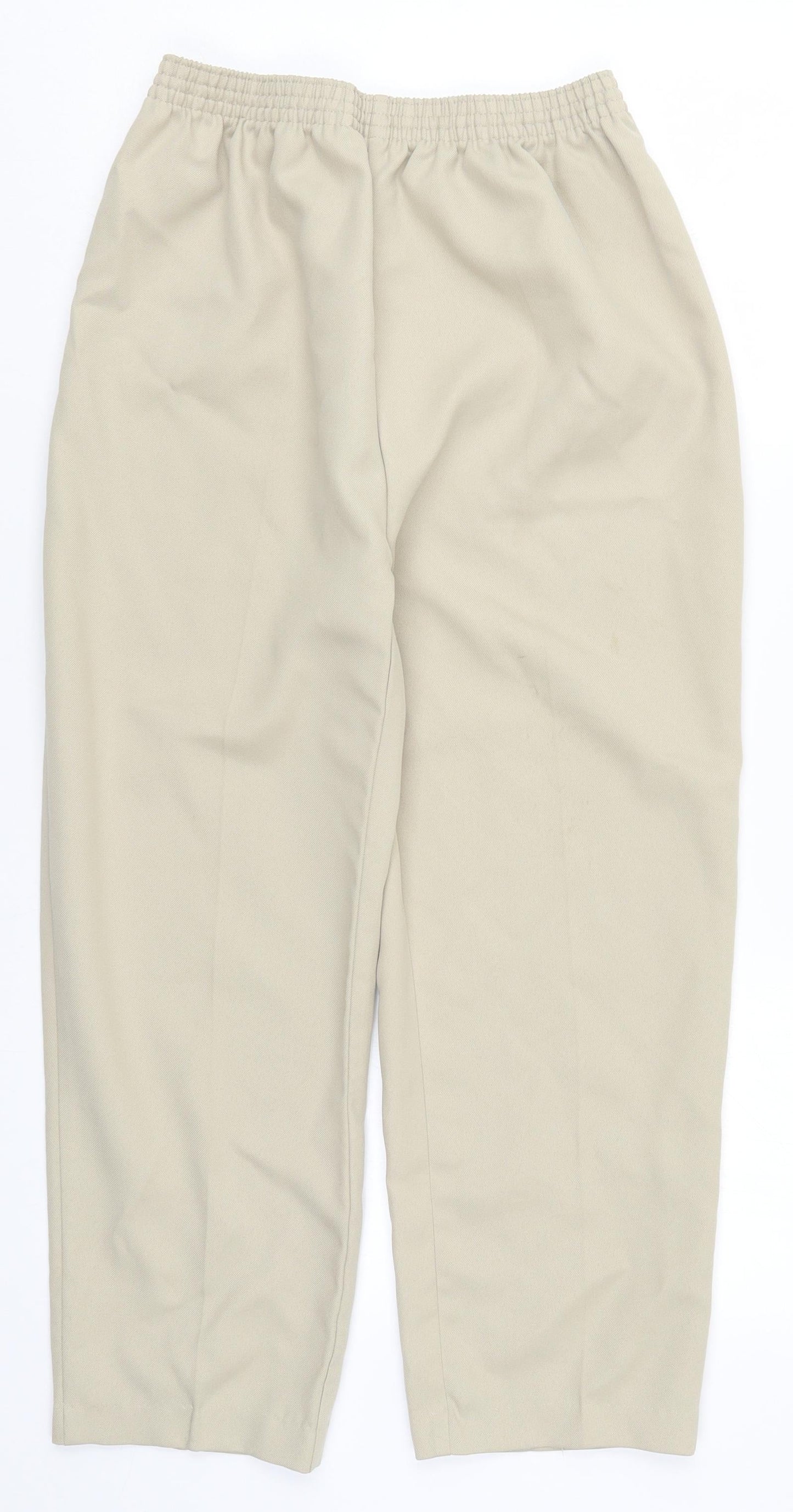 Slimma Womens Beige   Trousers  Size 12 L22.5 in