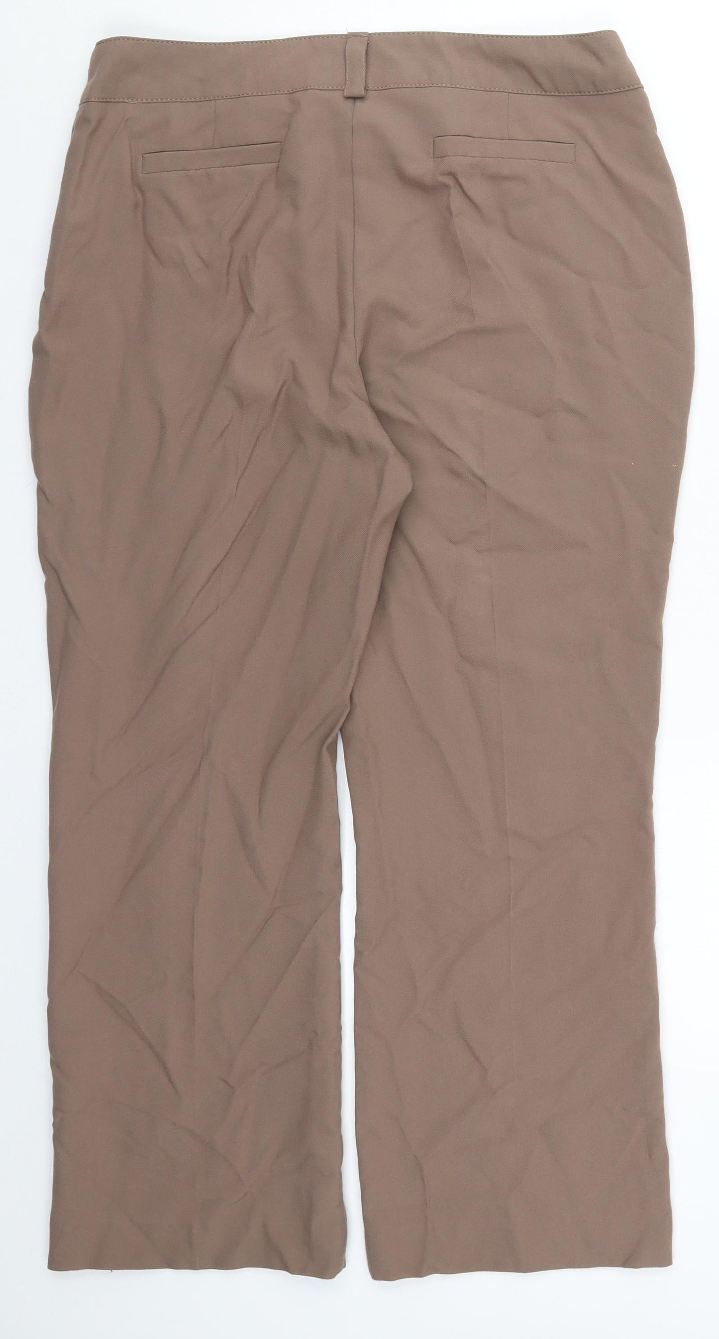BHS Womens Brown   Trousers  Size 14 L26 in