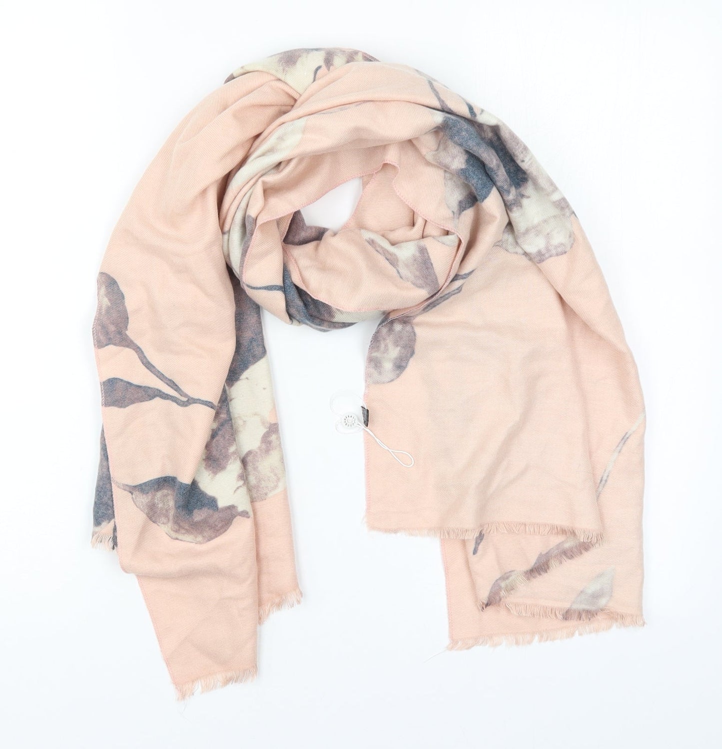 Preworn Womens Pink Floral   Scarf
