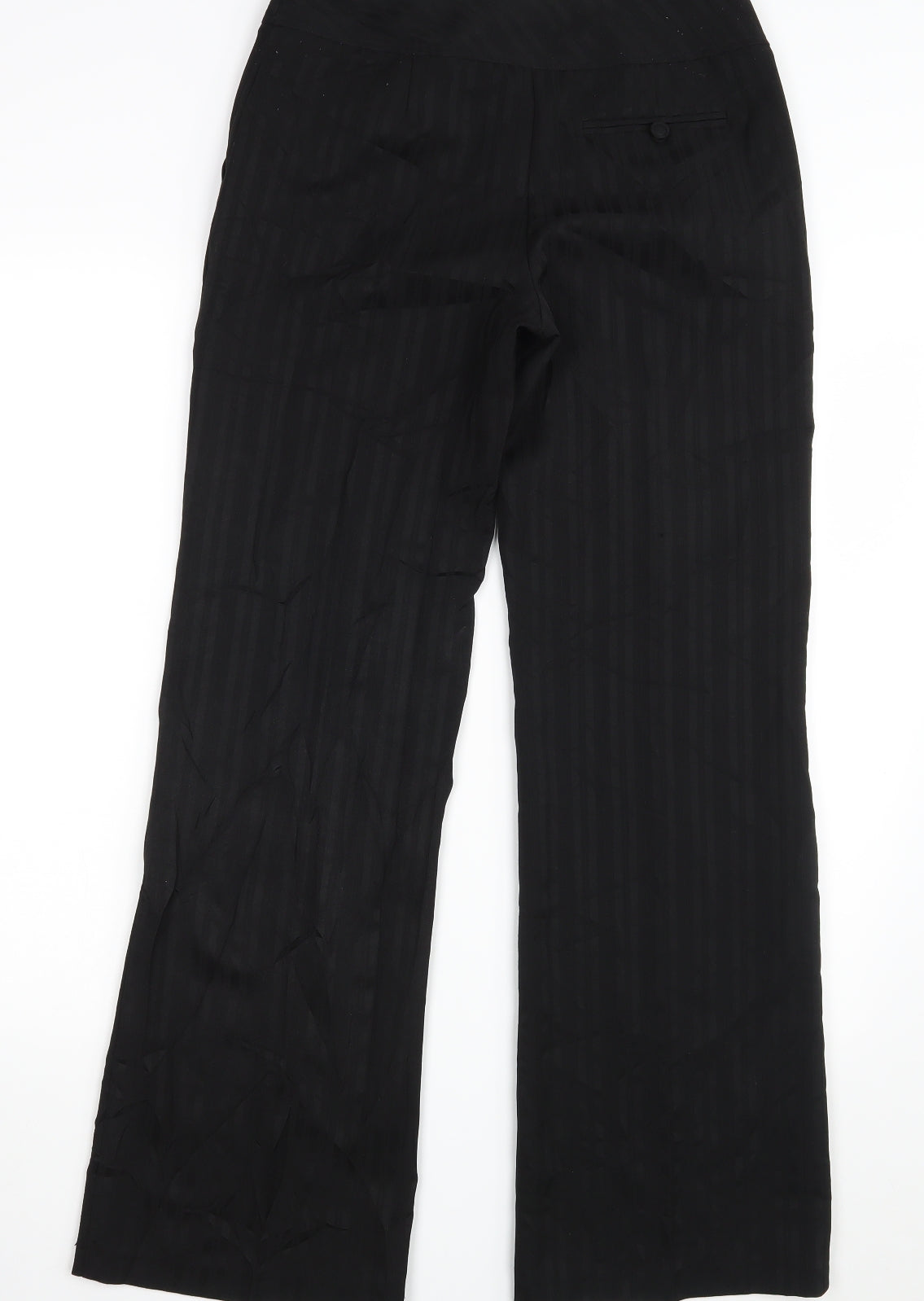 Dorothy Perkins Womens Black Striped  Dress Pants Trousers Size 6 L31 in