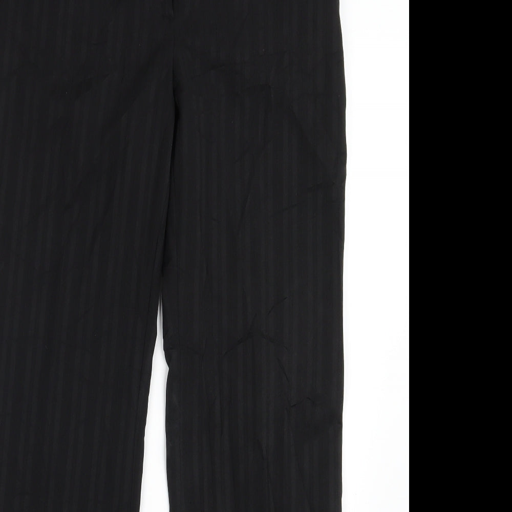 Dorothy Perkins Womens Black Striped  Dress Pants Trousers Size 6 L31 in