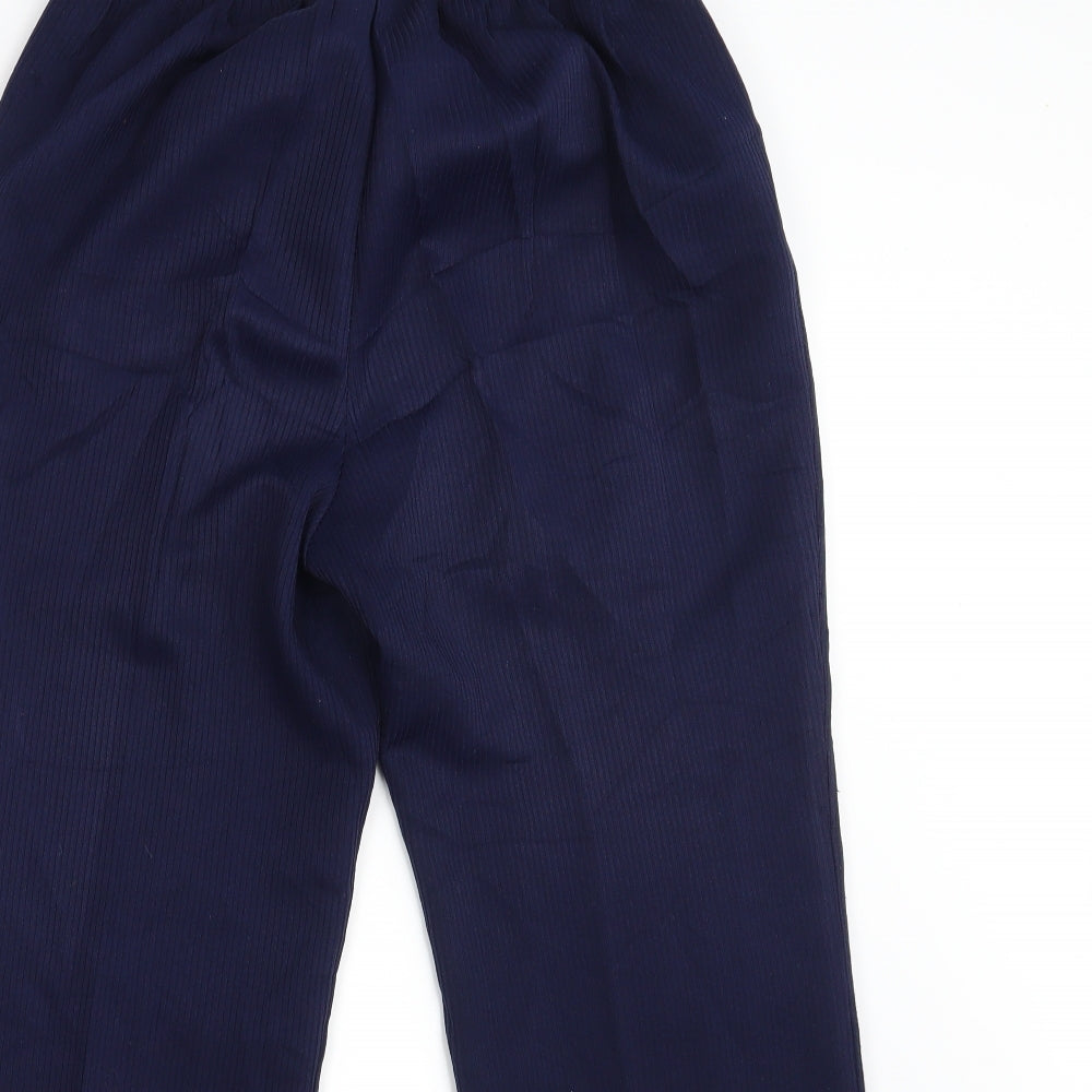 M&S Womens Blue   Bloomer Trousers Size 16 L26 in