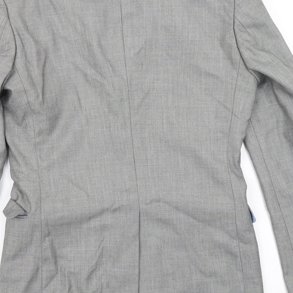Cedar Wood State Mens Grey   Jacket Blazer Size 34