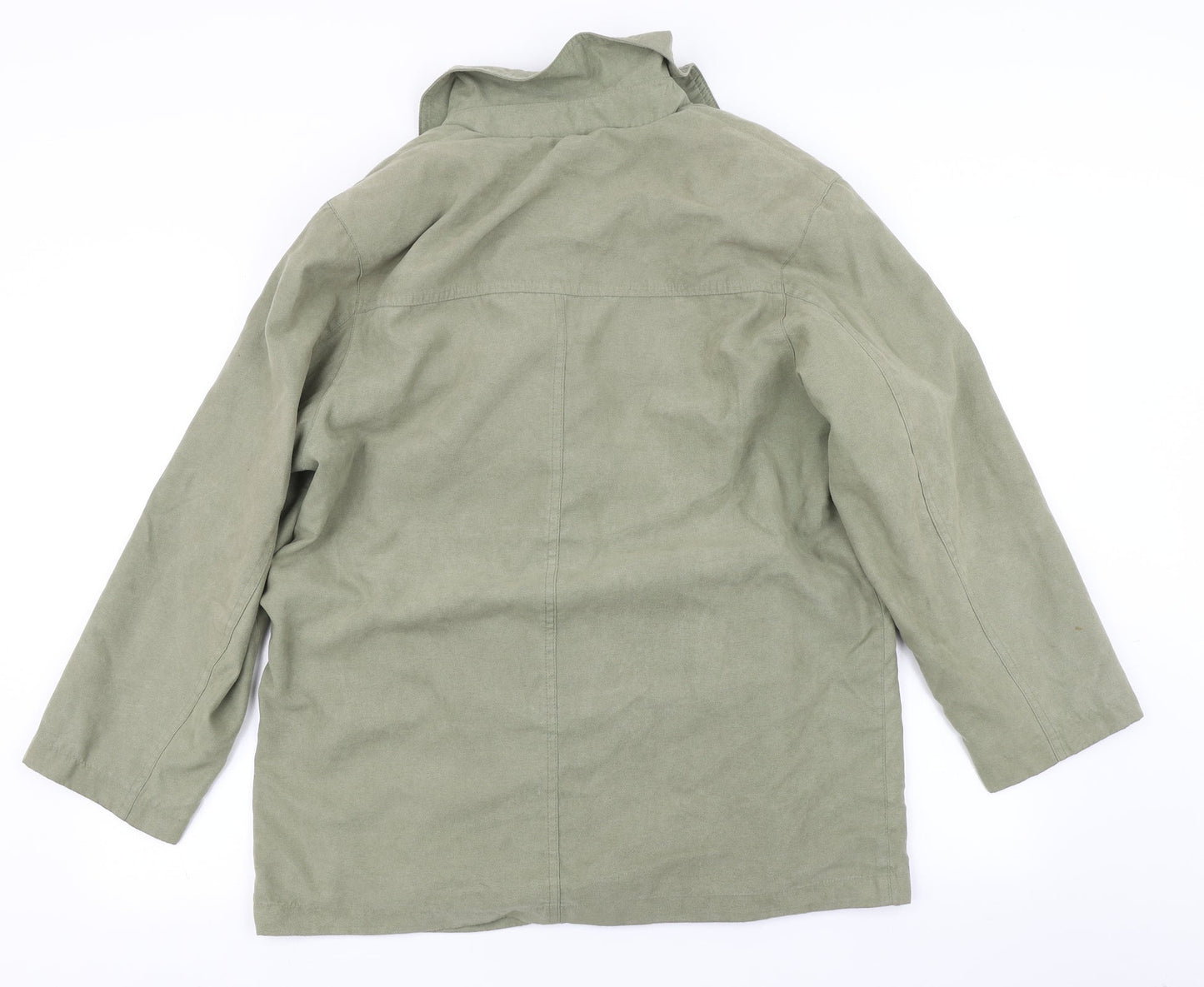 Preworn Womens Green   Overcoat Coat Size 12