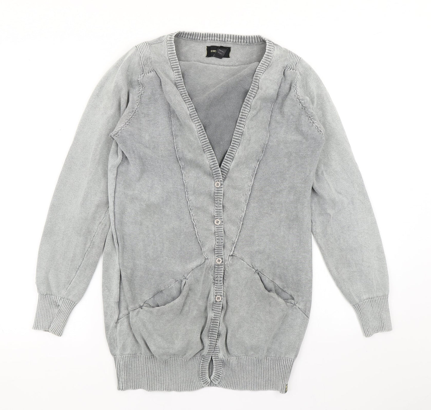 Insight Womens Grey  Knit Cardigan Jumper Size 10