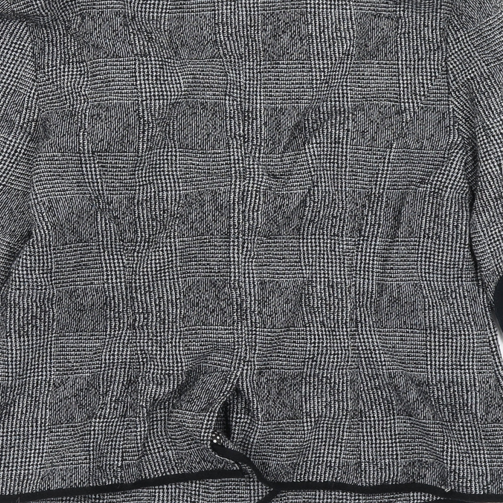 NEXT Womens Grey Check  Jacket Blazer Size 10