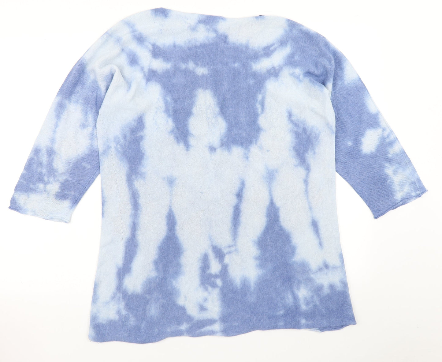 Collezione Gaia Womens Blue  Knit Pullover Jumper Size M  - Tie dye