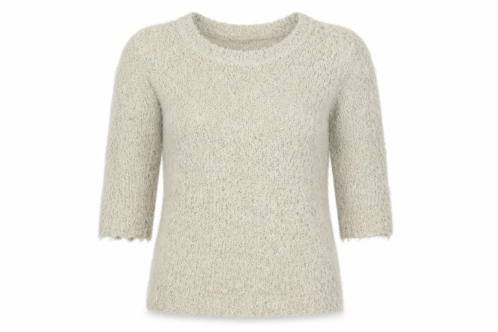 Heart &  Soul Womens Beige  Knit Pullover Jumper Size 14