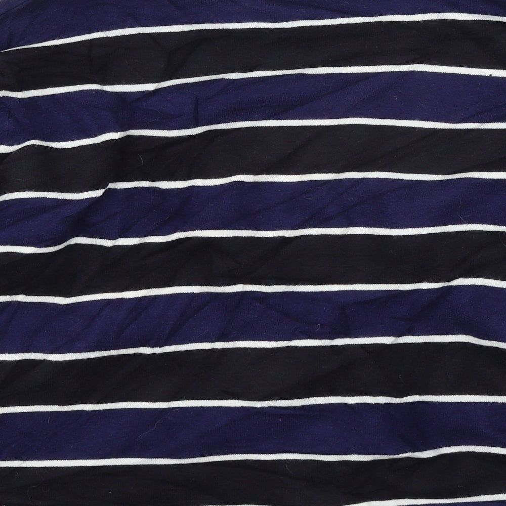 Precis Womens Blue Striped Knit Cardigan Jumper Size M