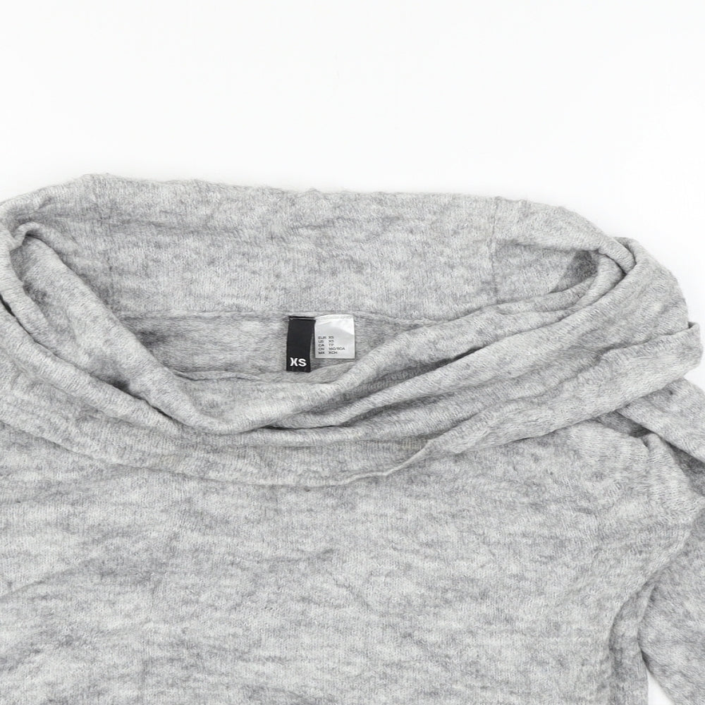 Divided by H&M Womens Grey  Knit Pullover Jumper Size XS