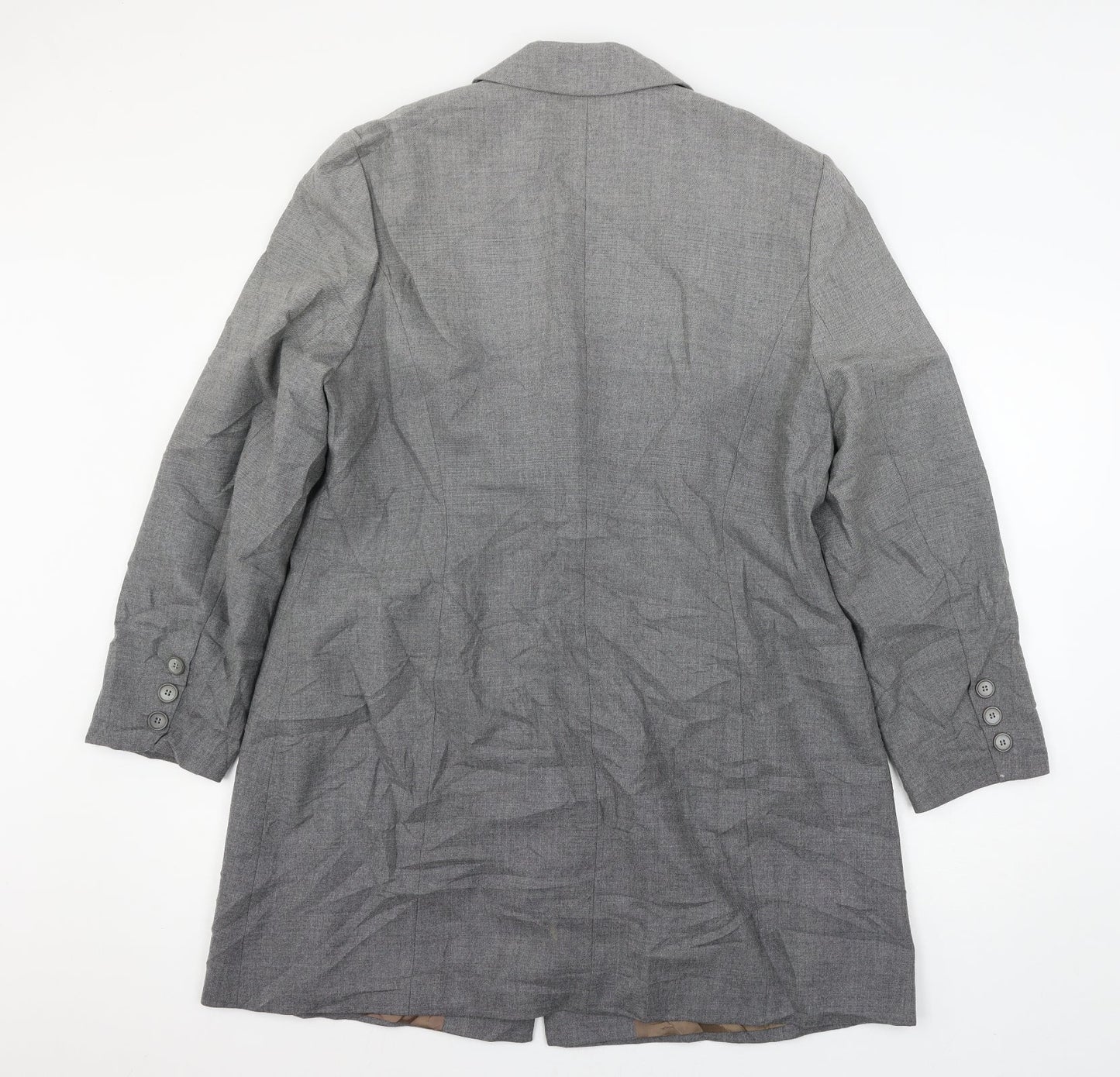 Bianca Womens Grey   Jacket Suit Jacket Size 16  - ombre