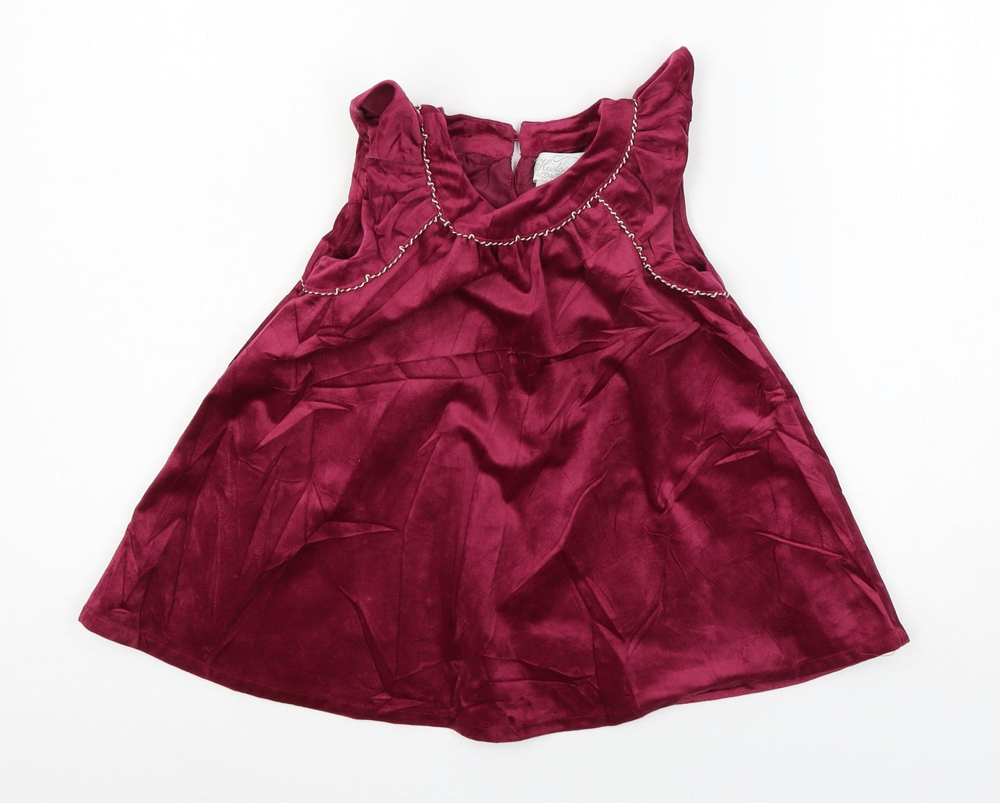 Heirloom Girls Pink  Velour A-Line  Size 4 Years