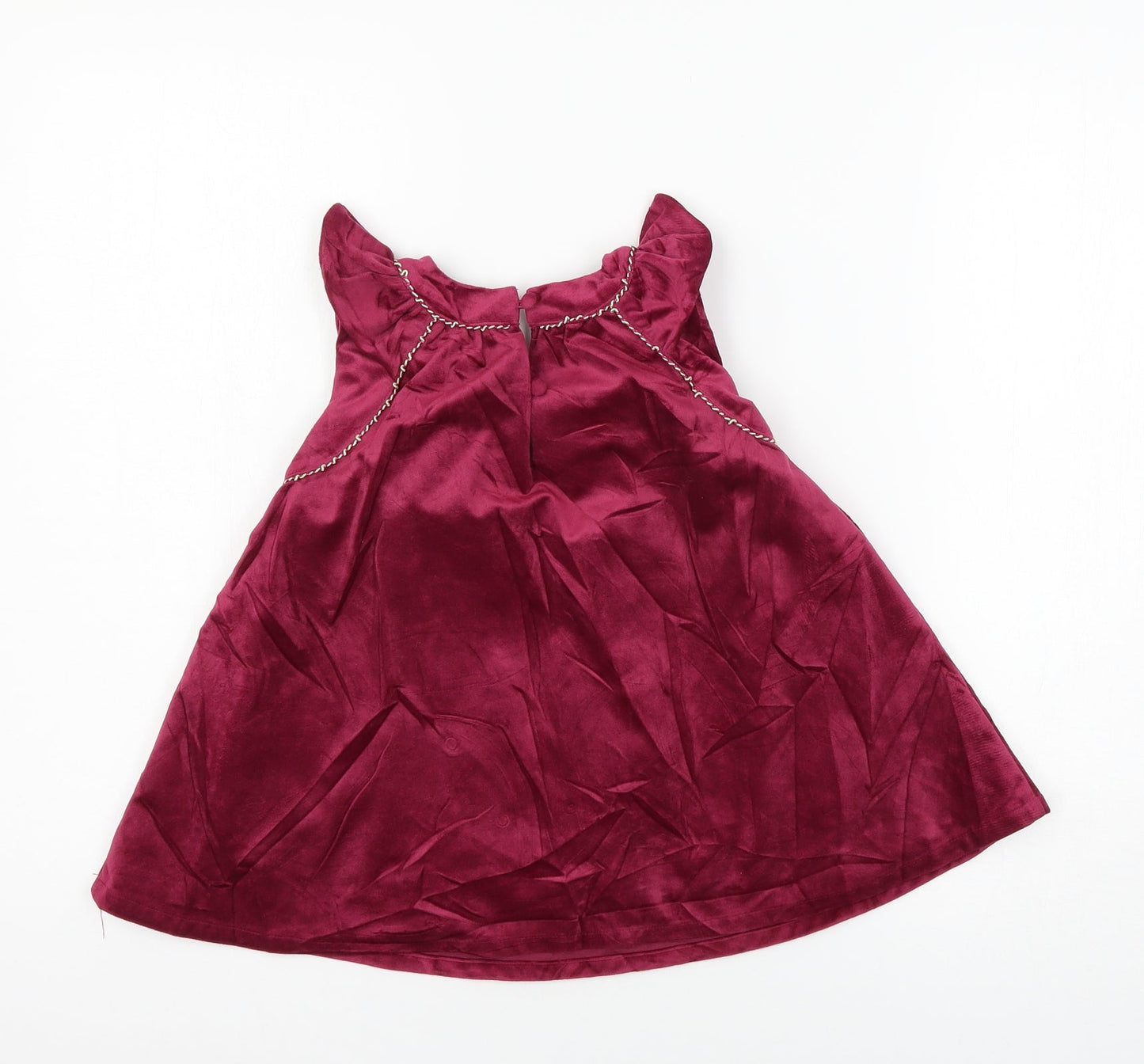 Heirloom Girls Pink  Velour A-Line  Size 4 Years
