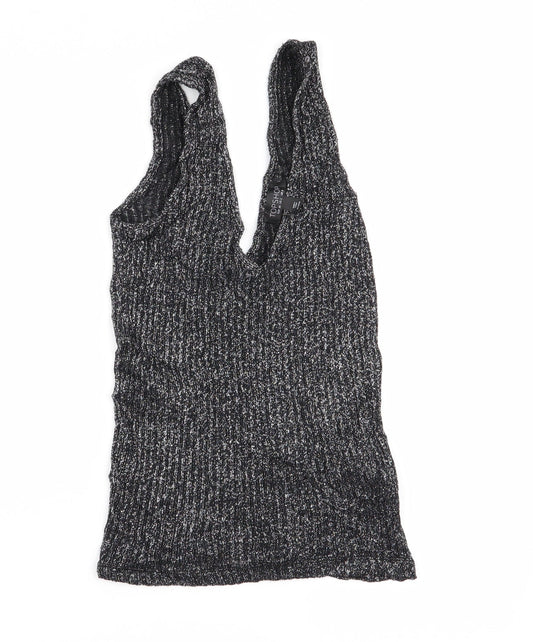 Topshop Womens Black   Basic Tank Size 6