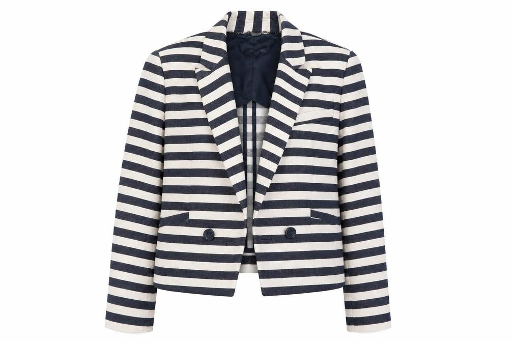 Autograph Womens Multicoloured Striped  Jacket Blazer Size 8