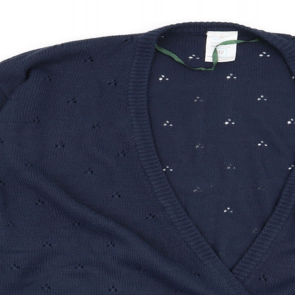Littlewoods Womens Blue   Cardigan Jumper Size 12