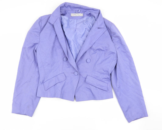 Yessica Womens Purple   Jacket Blazer Size 14
