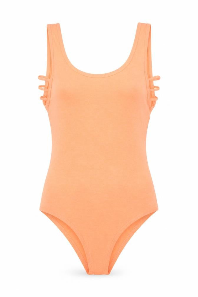 Primark Womens Orange   Bodysuit One-Piece Size 4