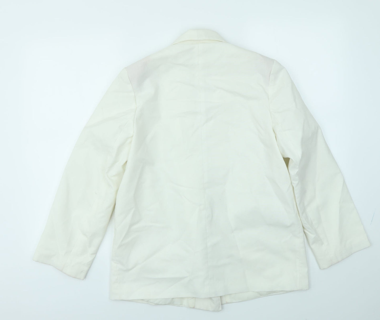 Preworn Womens Ivory   Jacket Blazer Size 12