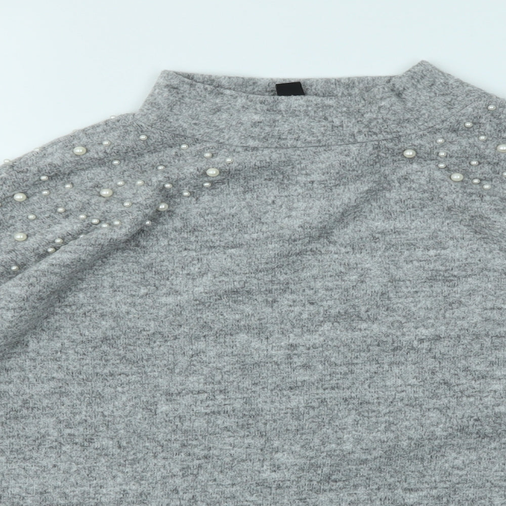 New Look Womens Grey   Pullover Jumper Size M