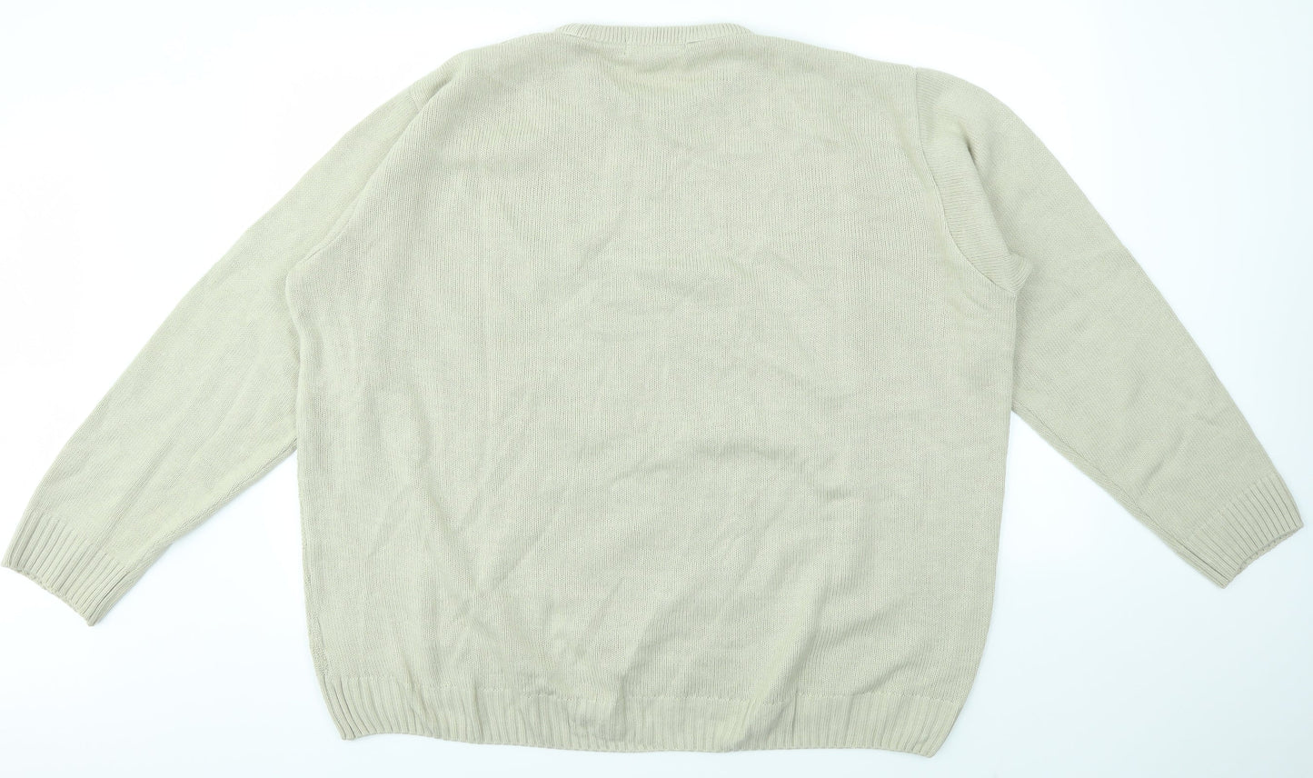 EWM Mens Beige   Pullover Sweatshirt Size XL