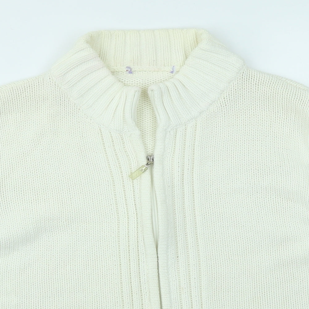 Papaya Womens Ivory   Full Zip Jumper Size 22
