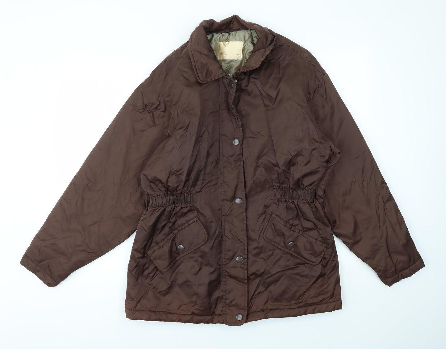 BHS Womens Brown Houndstooth  Jacket Coat Size 14