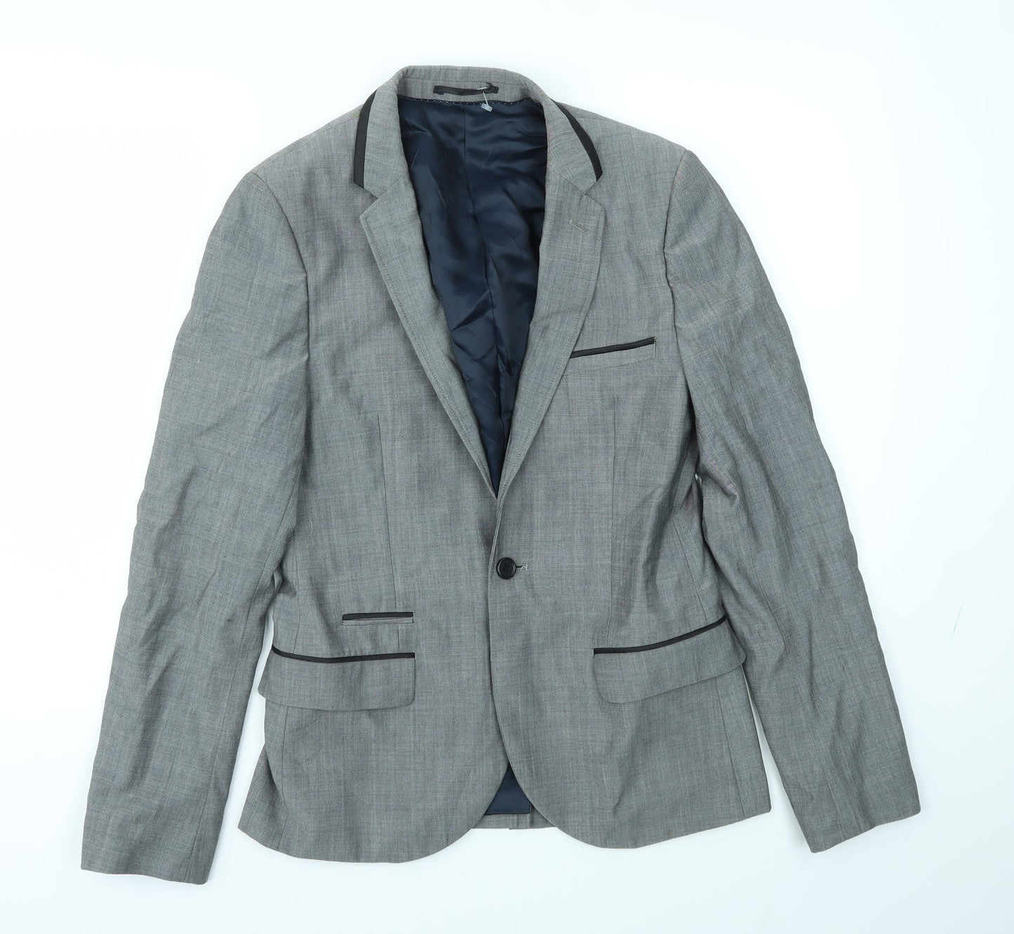 Topman Mens Grey   Jacket Blazer Size 36