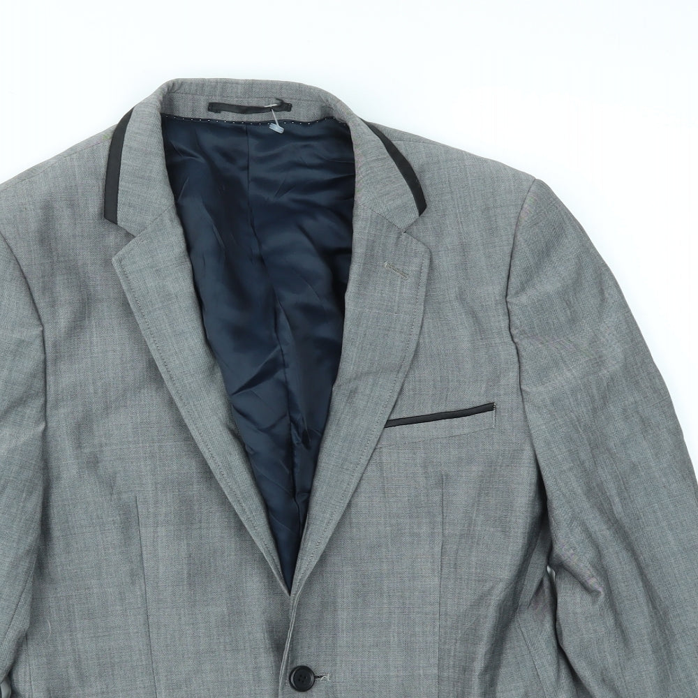 Topman Mens Grey   Jacket Blazer Size 36