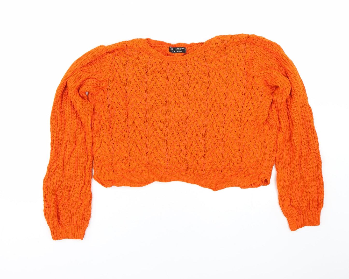Select Womens Orange   Pullover Jumper Size 10