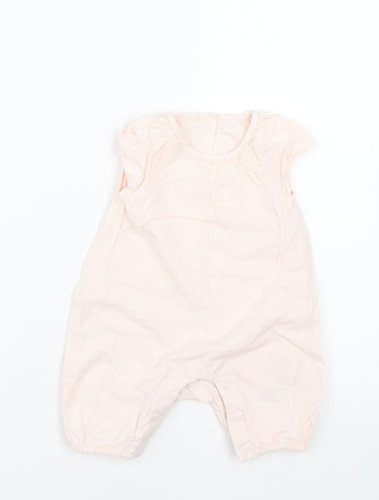 M&S Baby Pink   Coverall One-Piece Size 0-3 Months