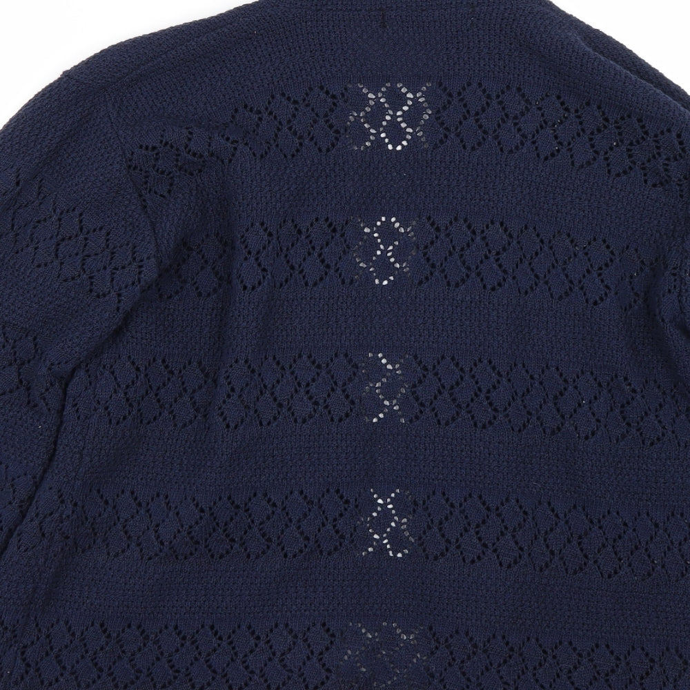Pure & Natural Womens Blue   Cardigan Jumper Size L