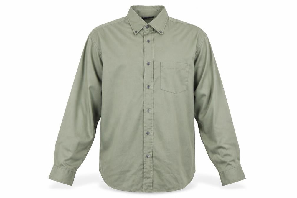 Ted Taylor Mens Green    Button-Up Size L