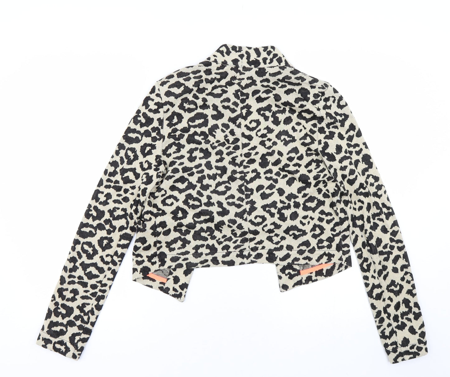 NEXT Womens Beige Animal Print  Cardigan Jumper Size S