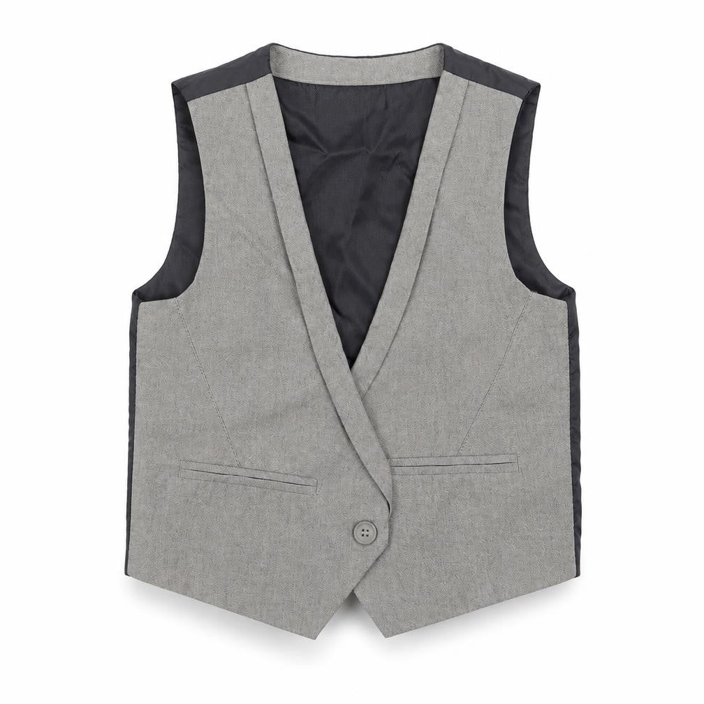 Next Boys Grey   Gilet Waistcoat Size 2-3 Years