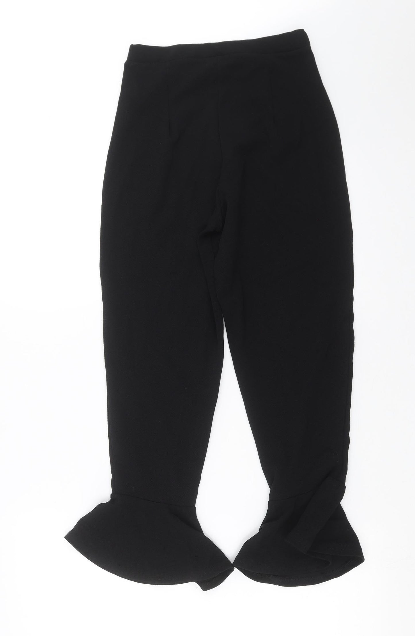PRETTYLITTLETHING Womens Black   Trousers  Size 8 L25 in