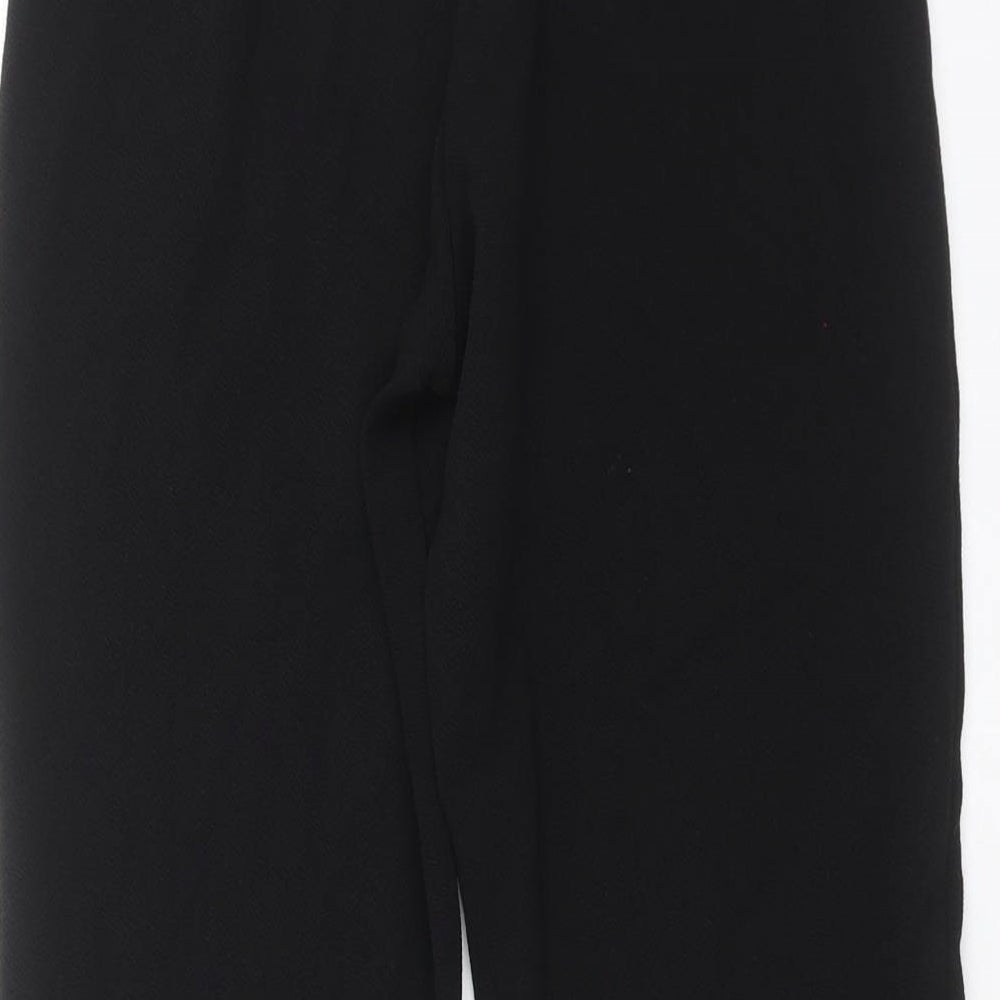 PRETTYLITTLETHING Womens Black   Trousers  Size 8 L25 in