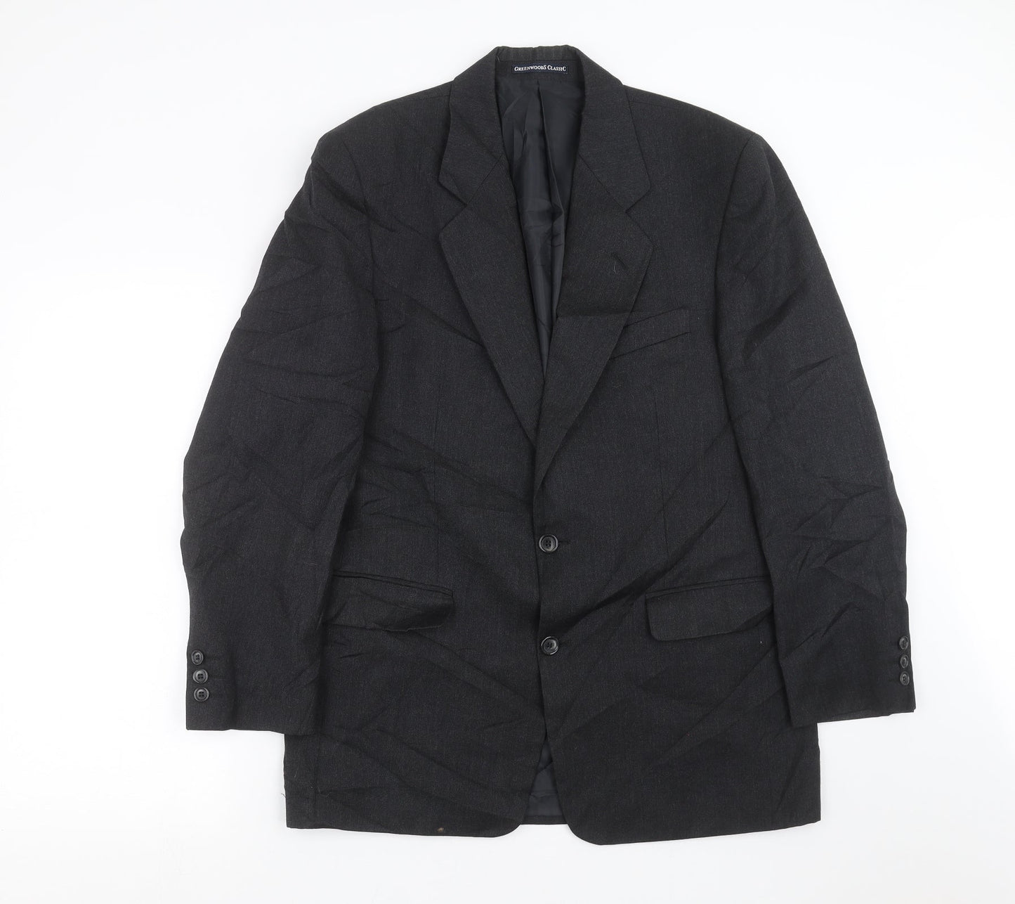 GREENWOODS Mens Grey   Jacket Suit Jacket Size 38