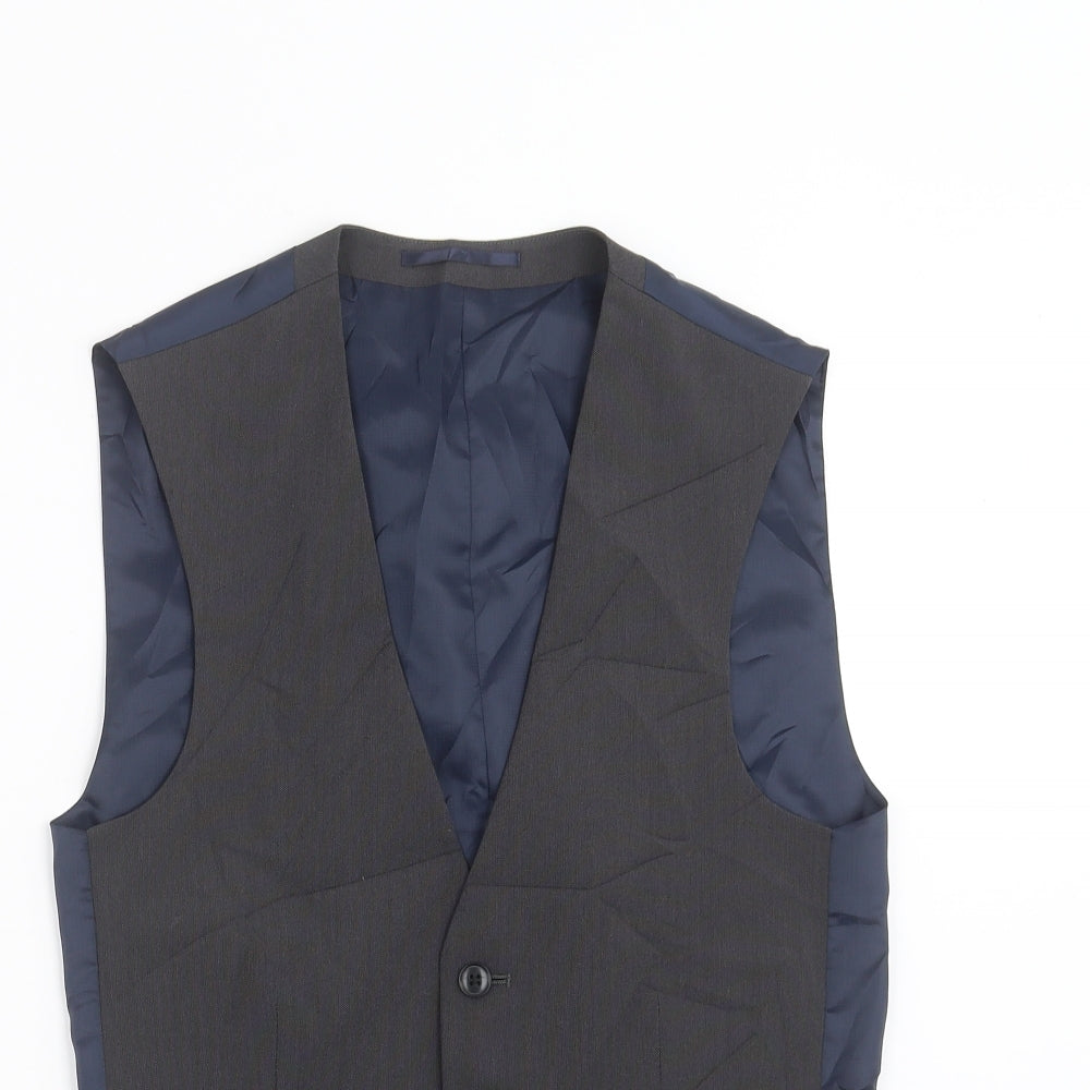NEXT Mens Grey   Jacket Suit Waistcoat Size S