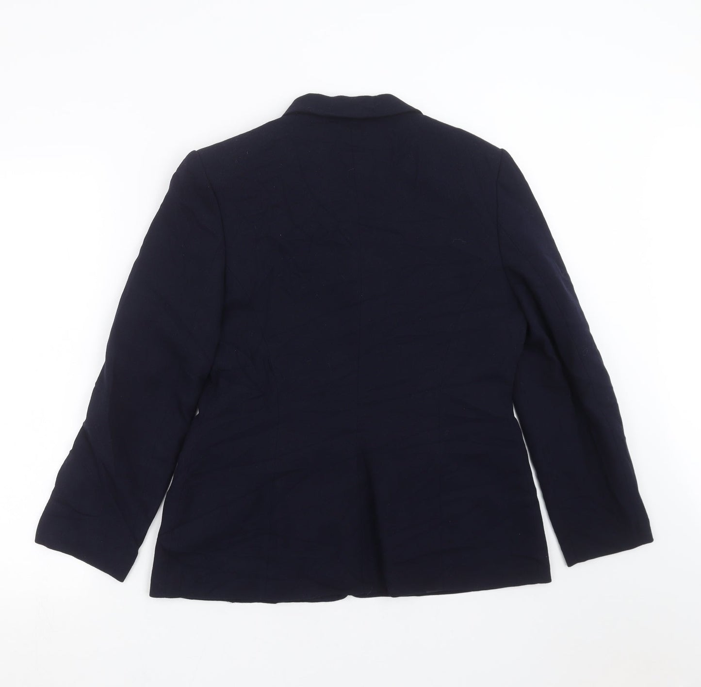 Preworn Womens Blue   Jacket Suit Jacket Size 12