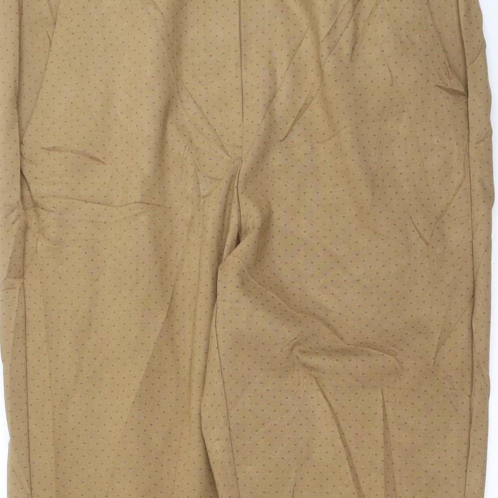 Preworn Womens Beige   Trousers  Size 18 L29 in - dotted pattern