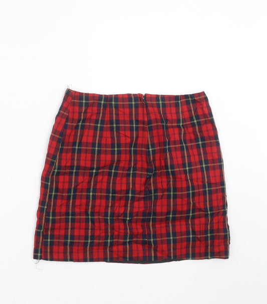 New Look Girls Red Plaid  Mini Set Size 8 Years