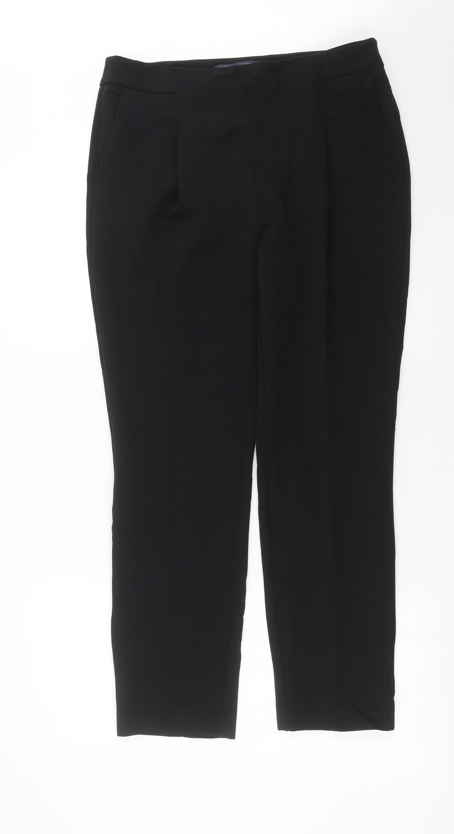Marks and Spencer Womens Black   Trousers  Size 12 L27 in