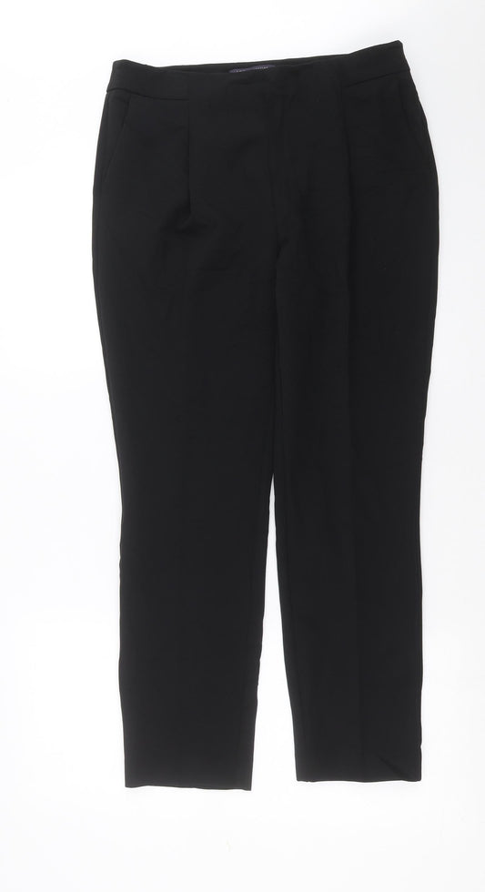 Marks and Spencer Womens Black   Trousers  Size 12 L27 in