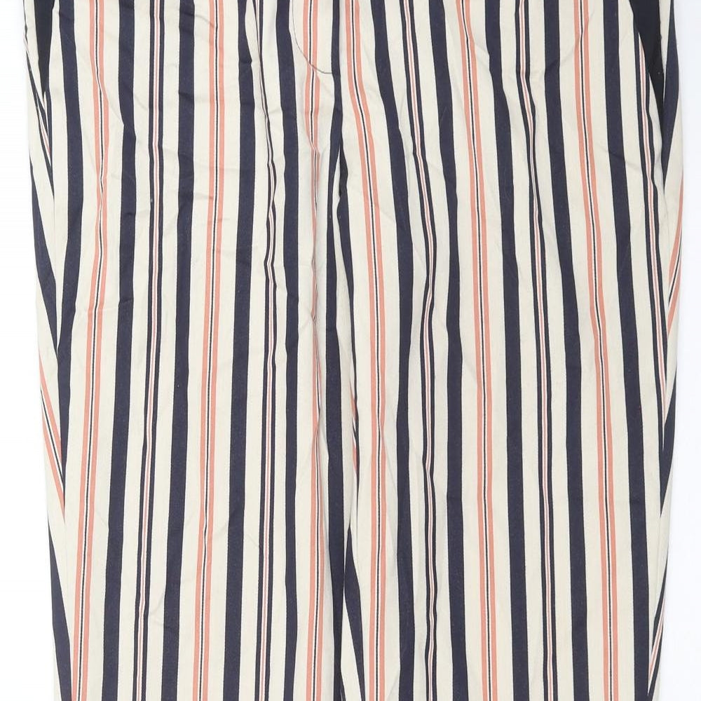 River Island Womens Beige Striped  Trousers  Size 8 L28 in