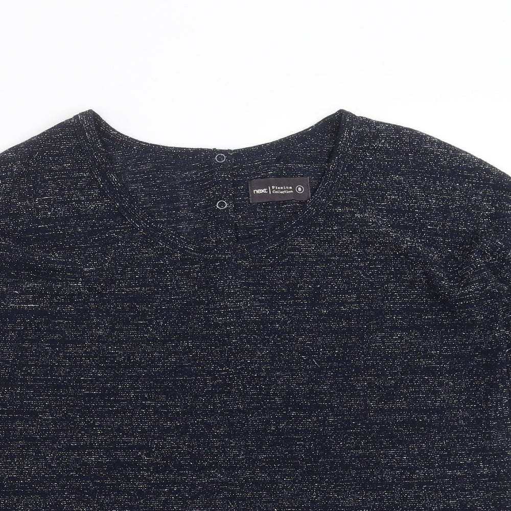 NEXT Womens Blue   Pullover Jumper Size 8  - glittery