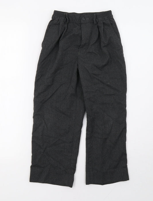 Marks and Spencer Boys Grey    Trousers Size 9 Months - school wear