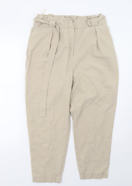 tophsop Womens Beige   Trousers  Size 14 L26 in