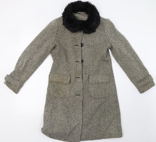 Dorothy Perkins Womens Beige    Coat Size 10