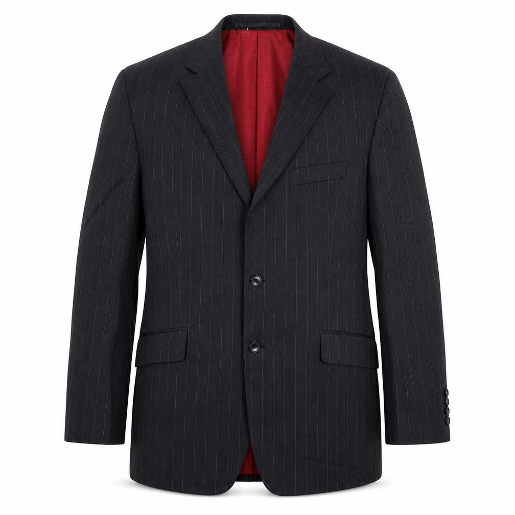 Marks and Spencer Mens Grey Striped  Jacket Suit Jacket Size 40